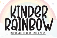 kinder rainbow | Script Font