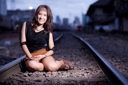 Fashion portrait asian girl stock photo containing adorable and adult, a Person Photo by a454