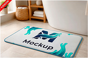 Bath Mat Family Bathroom PSD, a Household Mockup by Bruno's Shop (Thumbnail 1 of 3)