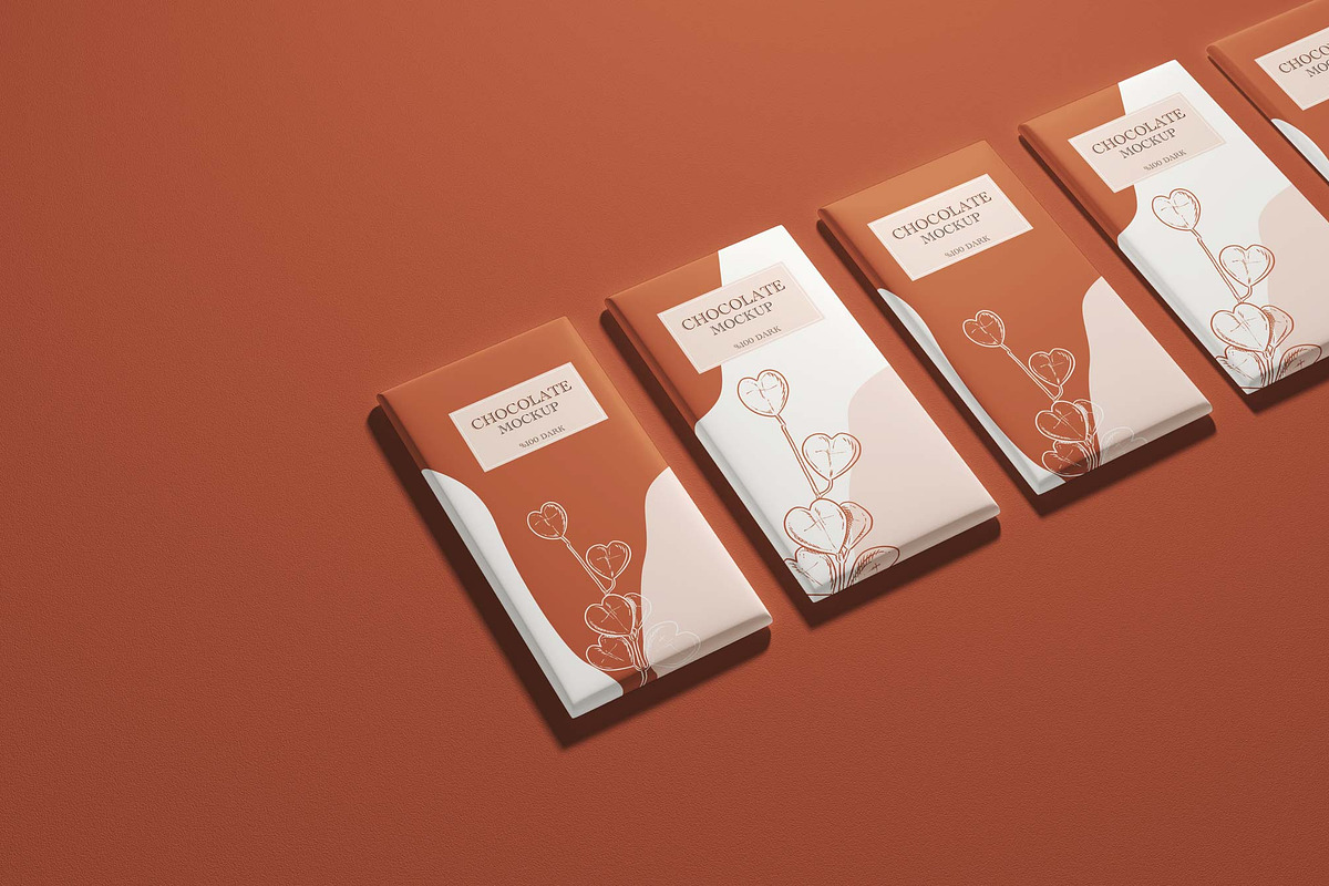 Chocolate Mockup Set, a Packaging Mockup by Mockup Line (Photo 3 of 13)