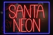 Santa Neon | Script Font, a Script Font by Scratchones (Thumbnail 1 of 8)