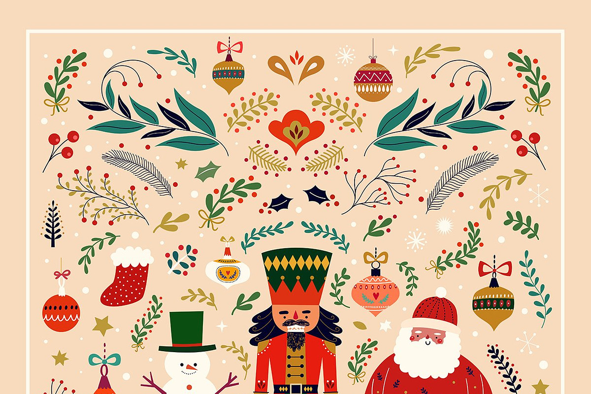 BEST CHRISTMAS BUNDLE 16 PRODUCTS, an Animal Illustration by MoleskoStudio (Photo 12 of 56)