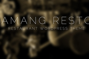 Amang Resto - Restaurant WP Theme