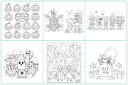 57 Halloween Activity Coloring Pages, a Seasonal Illustration by Nuvame Arts & Designs (Thumbnail 8 of 11)