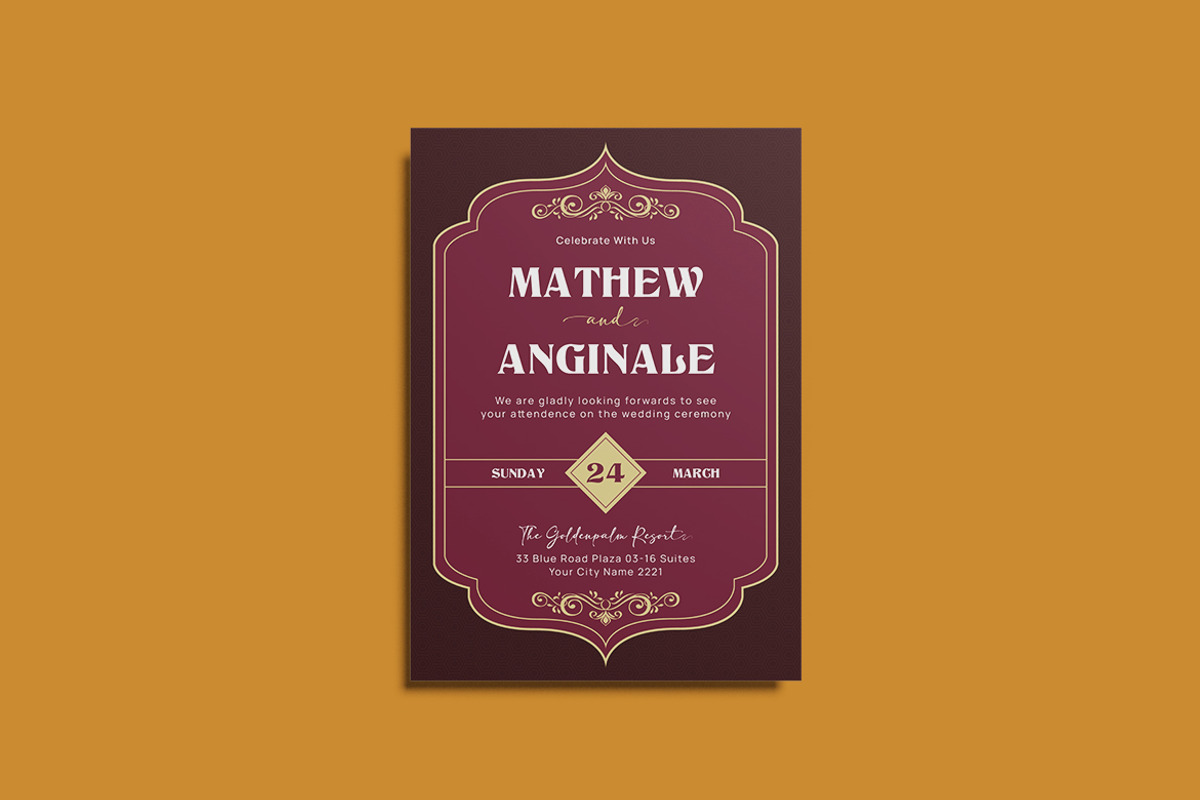 Vintage Stylist Wedding Invitation, an Invitation Template by iDoodle Studio (Photo 2 of 4)