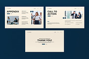 Cream Blue Investor Pitch Deck PPT, a Presentation Template by graphicook (Thumbnail 5 of 5)