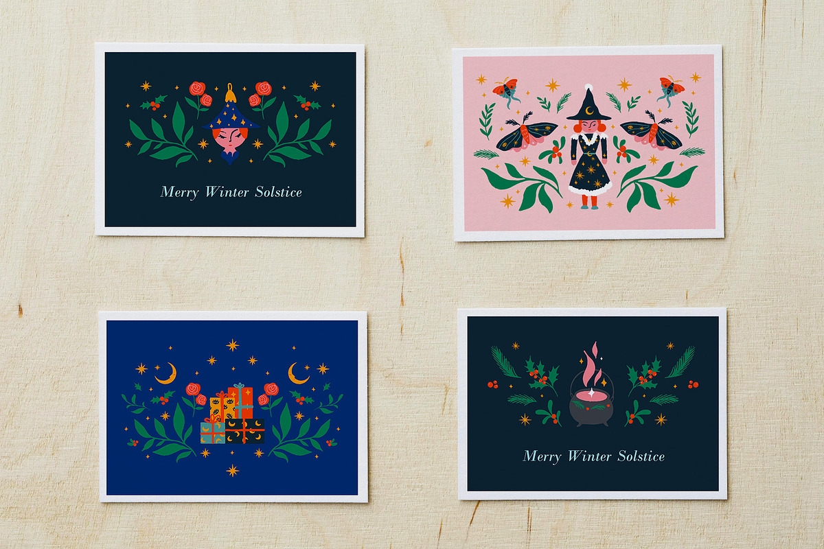 Witchy Christmas Illustrations, a Seasonal Illustration by The Creative Butternut (Photo 2 of 9)