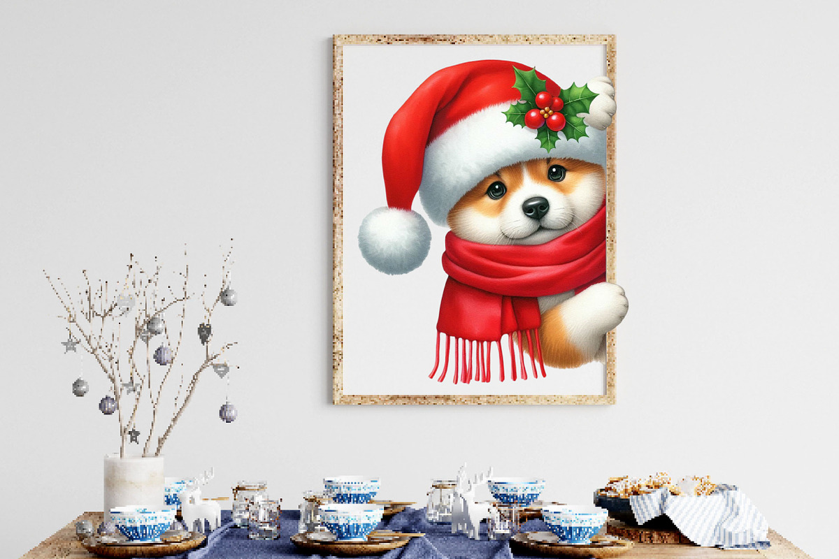 Christmas Peeking Dogs Sublimation, a Work Illustration by Dream Creation (Photo 4 of 6)