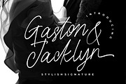 Gaston & Jacklyn Stylish Signature, a Script Font by Creatype Studio (Thumbnail 1 of 9)
