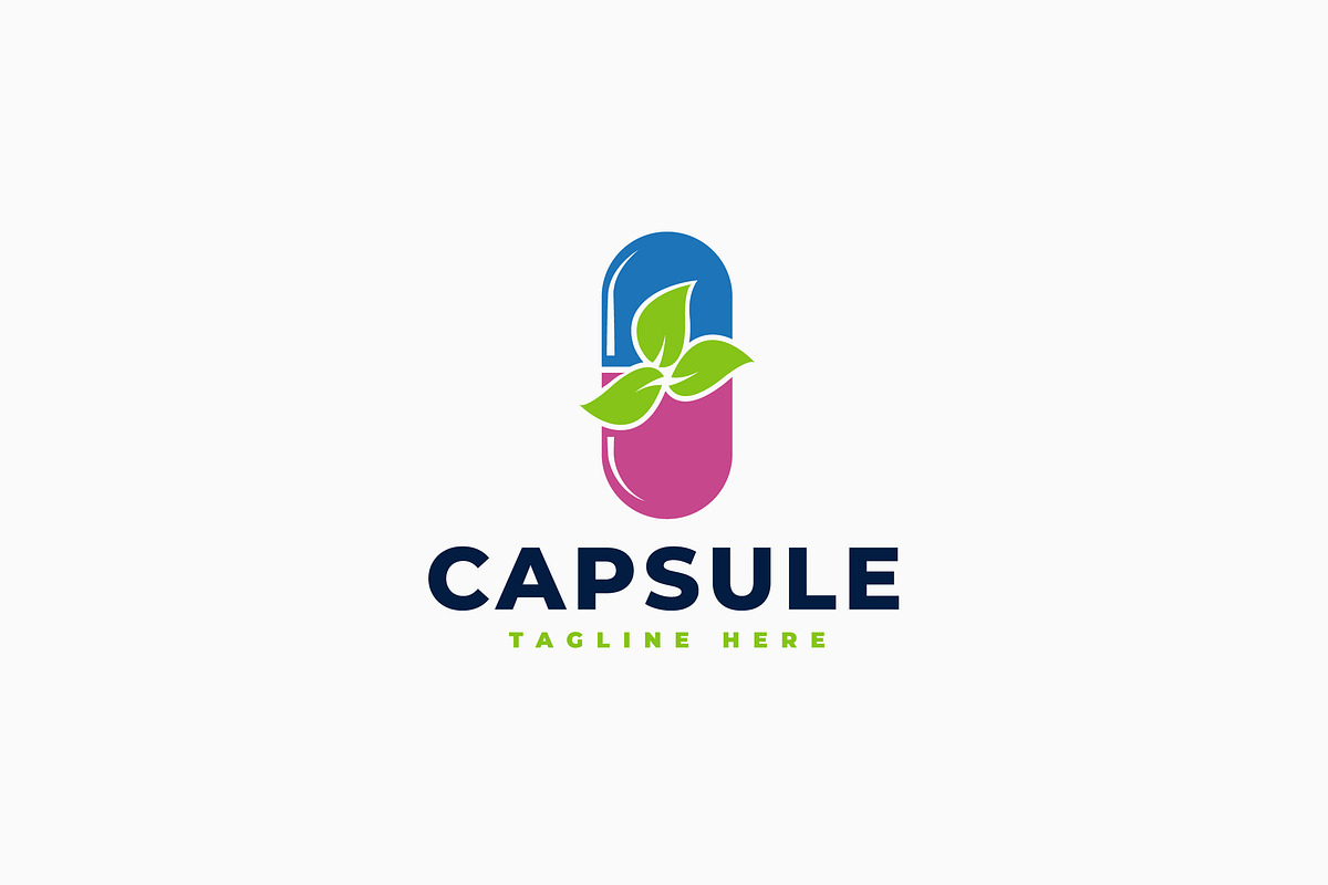 Herbal Capsule Logo, a Branding & Logo Template by Zeer Graphic (Photo 1 of 2)