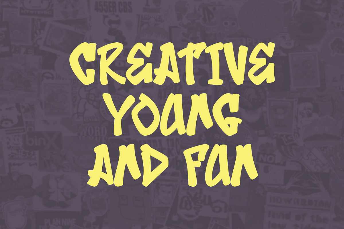 Rossick Graffiti Display Font, a Handwritten Font by Maulana Creative (Photo 2 of 7)