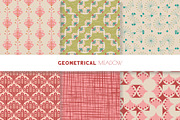 GEOMETRICAL MEADOW Seamless Patterns, a Pattern Graphic by Agnes Somogyi PATTERNS (Thumbnail 3 of 7)