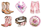Western Pink Coquette Clipart PNG, an Illustration by designhome (Thumbnail 4 of 5)