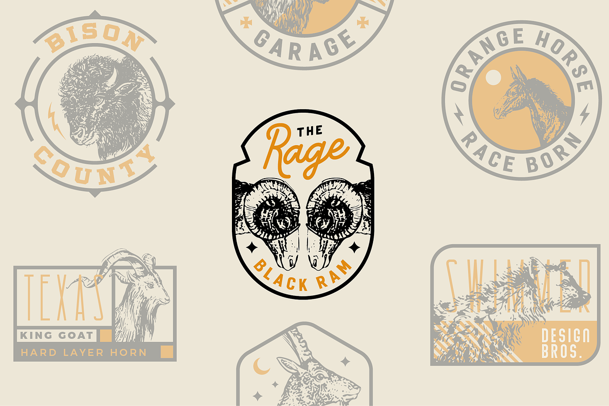 Modern Vintage Label and Badges, a Branding & Logo Template by ehaezer (Photo 1 of 5)