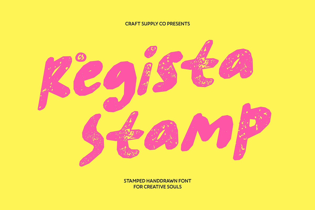 CS Regista Stamp, a Sans Serif Font by Craft Supply Co. (Photo 1 of 8)