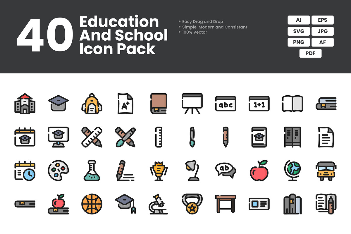 Education And School Icon Pack, a Duotone Icon by erifqizeicon (Photo 3 of 3)