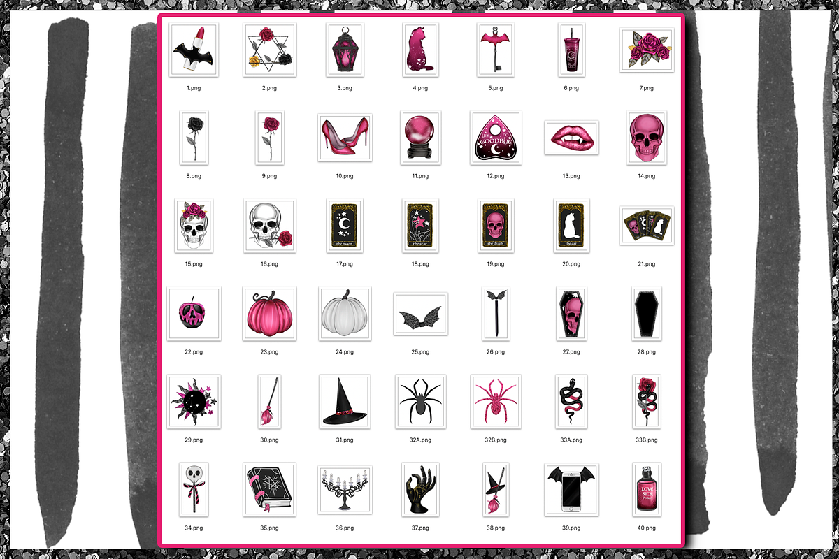 Cute Halloween Clipart set, an Illustration by The GG Shop (Photo 2 of 9)