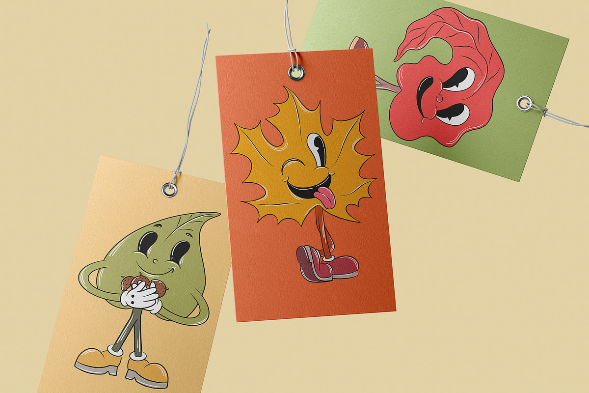 Fall Retro Clipart - Vector, a Decorative Illustration by Alina Sh (Photo 8 of 10)