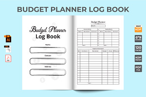 KDP Interior Budget Planner Log Book