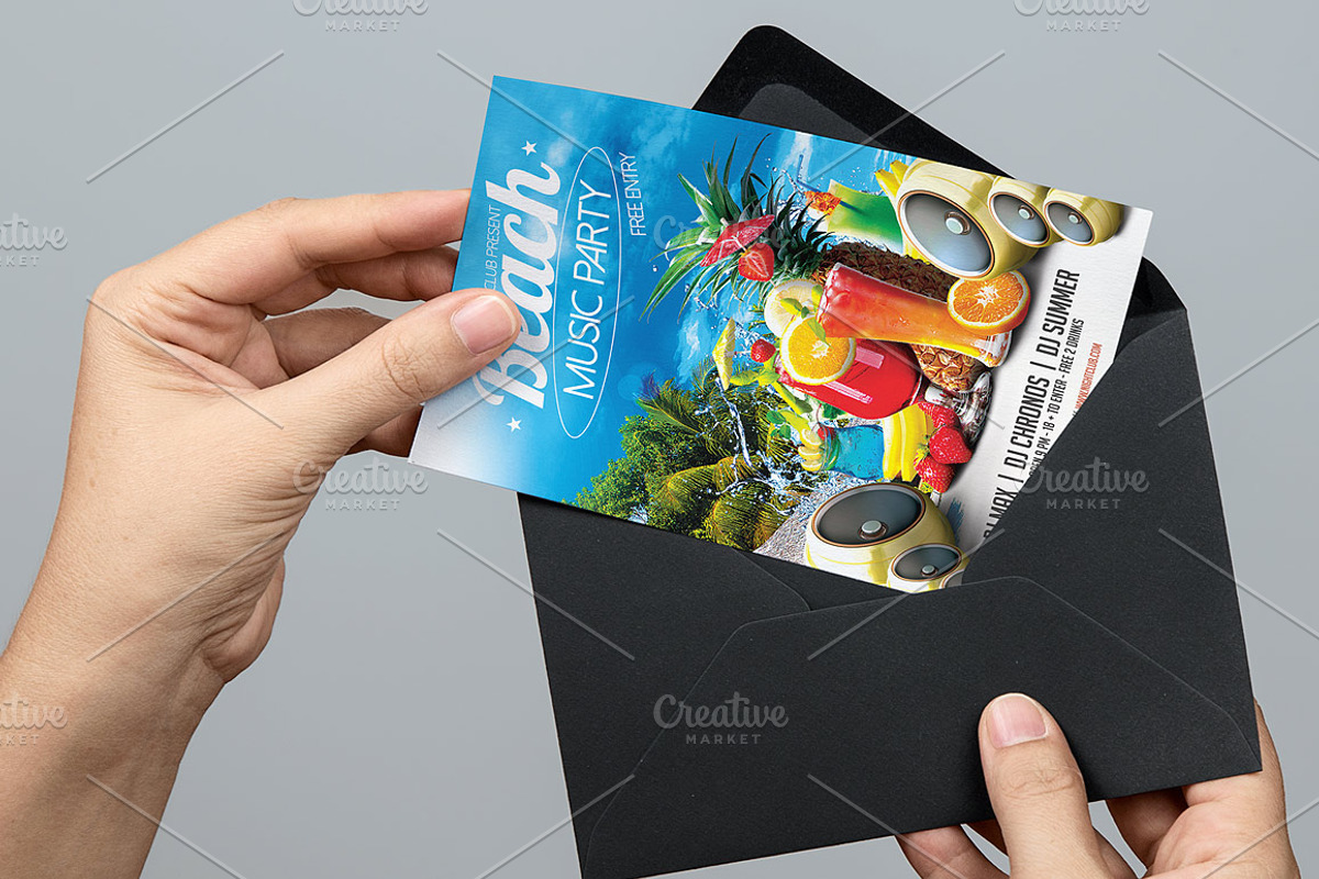 Beach Party Flyer, a Flyer Template by CREATIVE DUDE (Photo 2 of 3)