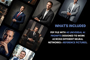40 AI Business Man Photo Prompts, a Business Photo by Selenique Studio (Thumbnail 2 of 13)