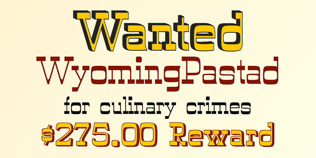 WyomingPastad, a Slab Serif Font by Ingrimayne Type (Photo 3 of 5)