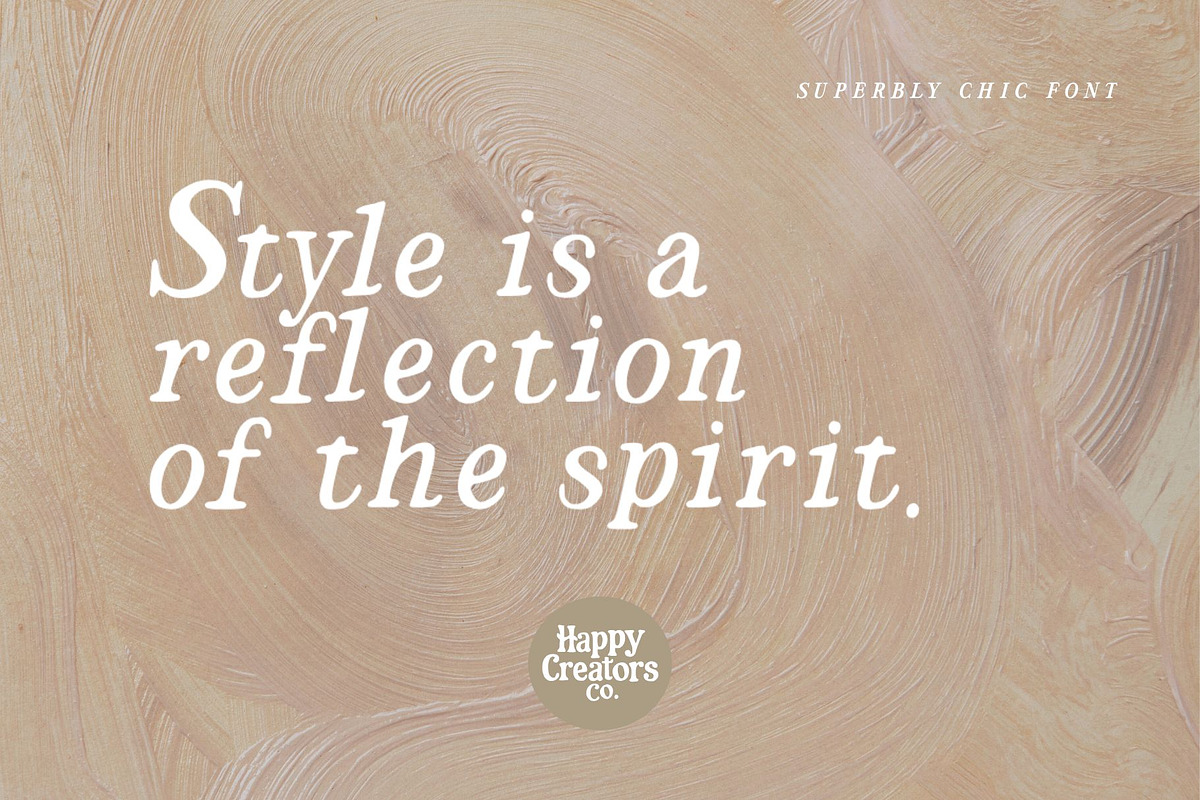Superbly Chic Font, a Serif Font by Happy Creators Co. (Photo 5 of 5)