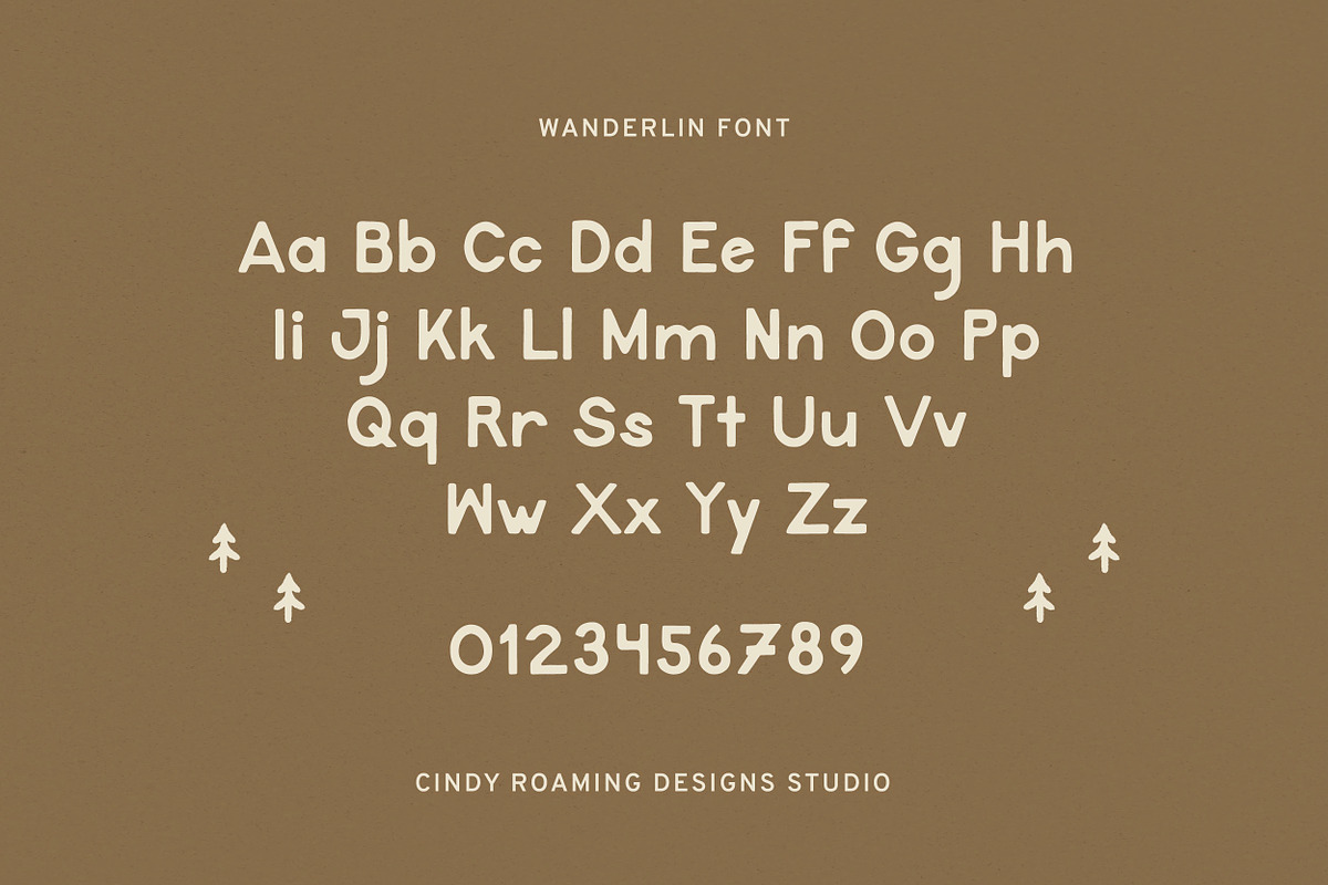 WANDERLIN by Cindy Roaming Designs, a Sans Serif Font by cindyroamingdesigns (Photo 2 of 6)