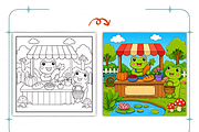 Bold Easy Frog Days Coloring Book, an Object Illustration by Coco Bloom (Thumbnail 6 of 8)