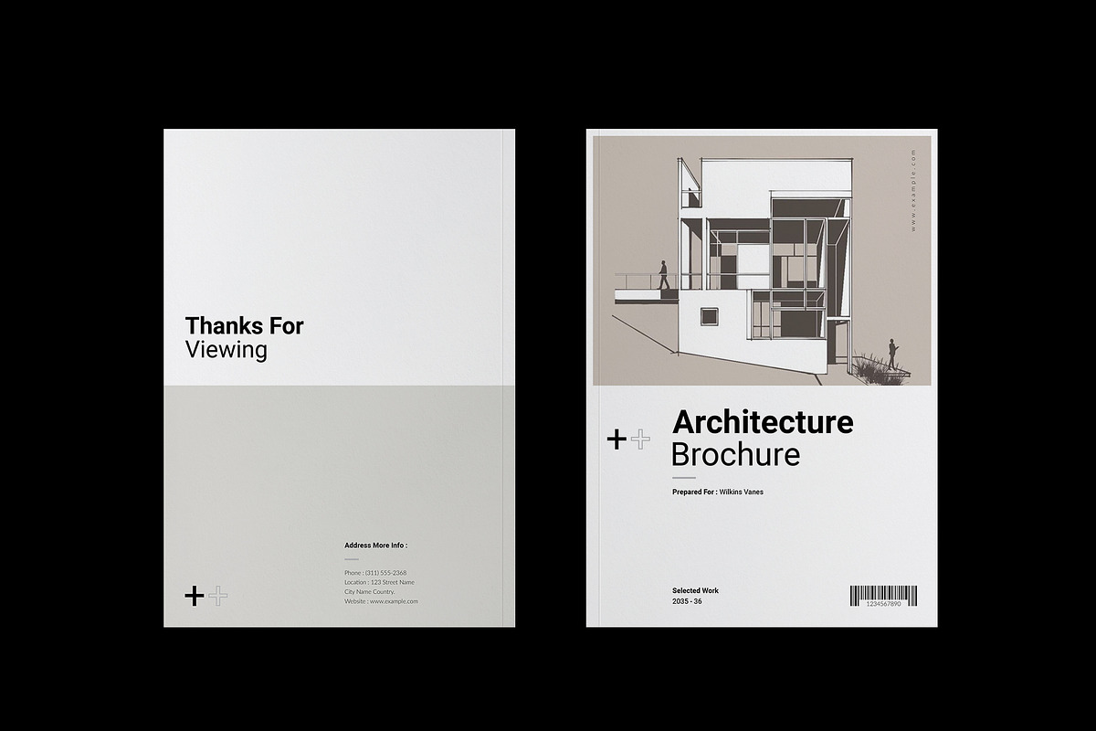 Architecture Portfolio Brochure, a Brochure Template by TemplateFolio-Shop (Photo 11 of 13)
