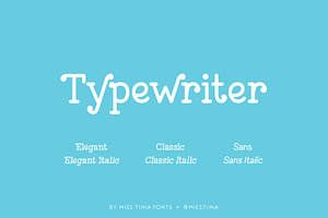 Typewriter Font