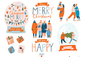 Christmas Market Graphic Set