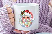 Patchwork Santa Claus Christmas PNG, an Illustration by Daily.Designs (Thumbnail 4 of 5)