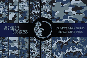 Blue army camouflage pack,Army print