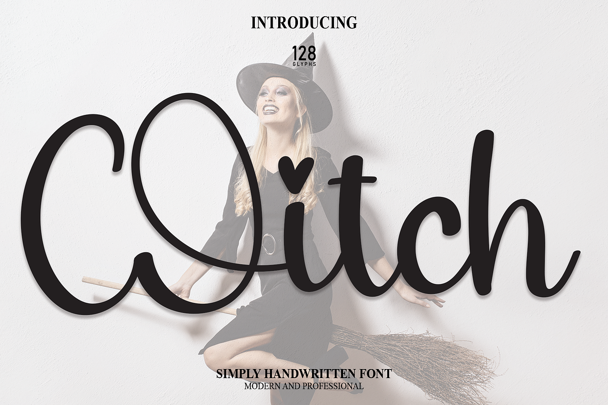 Witch | Script Font, a Script Font by Scratchones (Photo 1 of 8)