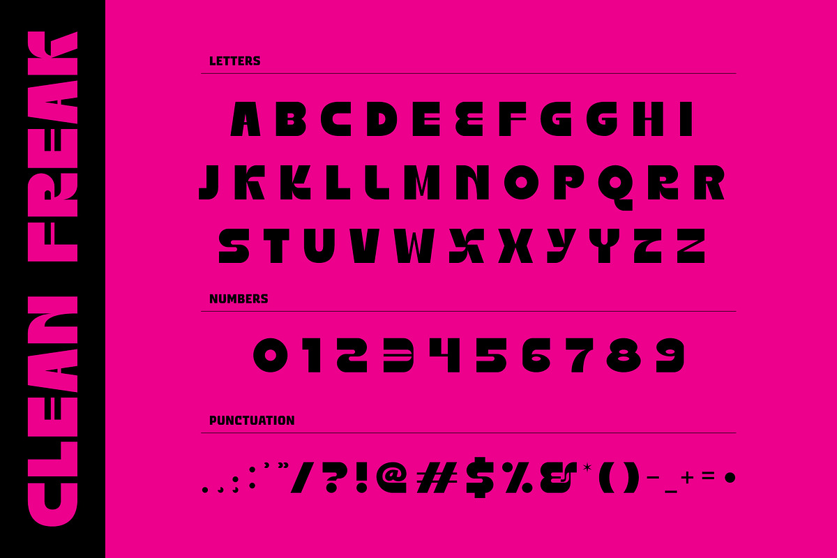 Clean Freak Display Font, a Font by Brethrendesignco (Photo 2 of 4)