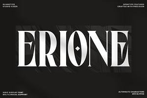 Erione – Bold Serif Font
