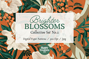 Brighter Blossoms Digital Paper Pack, a Pattern Graphic by Happy Creators Co. (Thumbnail 7 of 7)