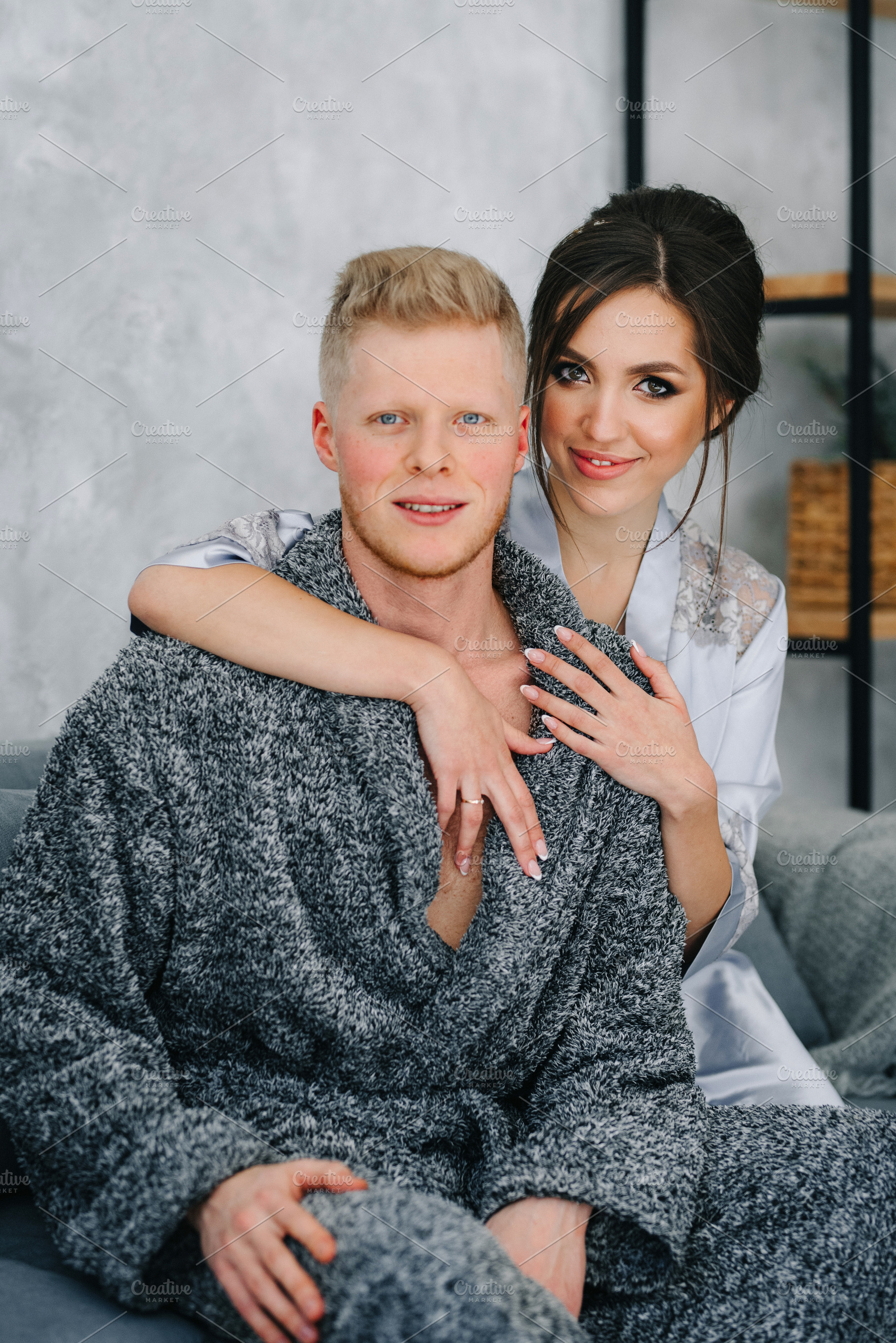 young couple in the morning at home, lifestyle, a Person Photo by Weddings, People, Travel