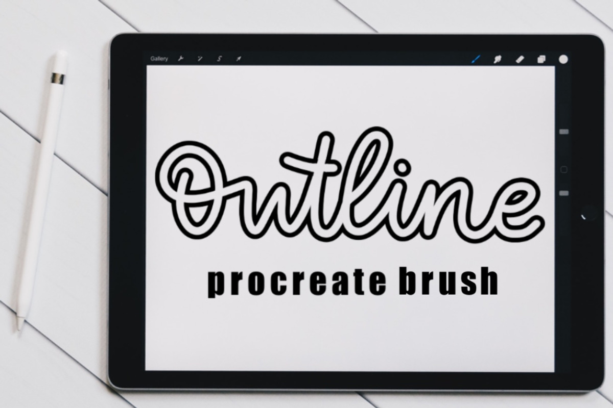 Outline Brush for Procreate, a Brush Add-On by Almazova Dolzhenko (Photo 1 of 3)