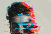 90 Glitch faces, a Person Illustration by Handmadefont (Thumbnail 30 of 94)