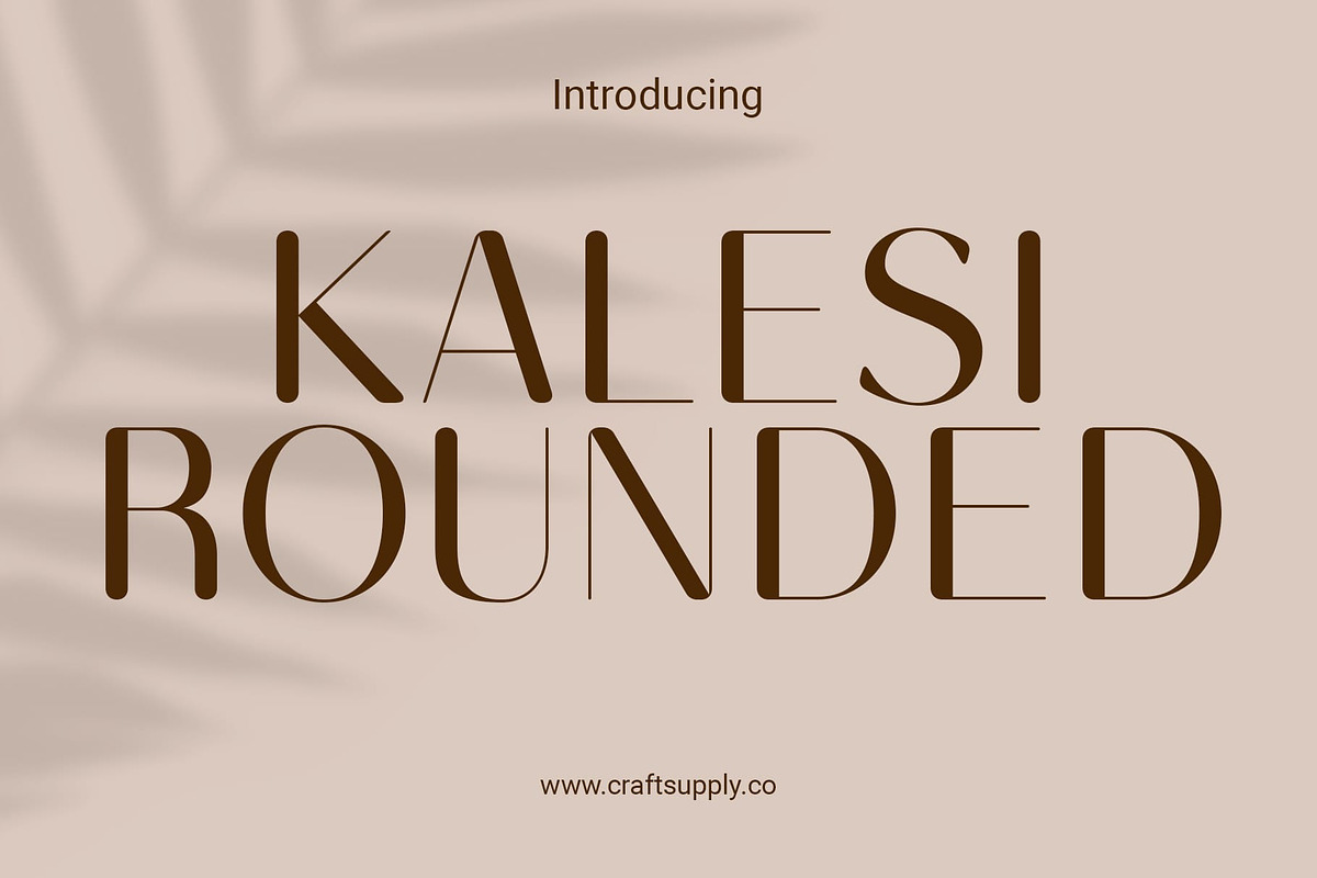 Kalesi Rounded, a Sans Serif Font by Craft Supply Co. (Photo 1 of 8)