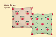 Worms and apples Watercolor patterns, a Pattern Graphic by Lagniappe Art (Thumbnail 8 of 9)