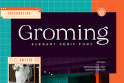 Groming elegant serif font, a Serif Font by Vampstudio (Thumbnail 1 of 13)