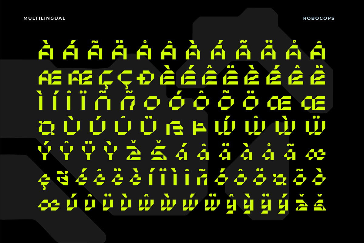 Robocops - Futuristic Font, a Sans Serif Font by limitype (Photo 12 of 14)