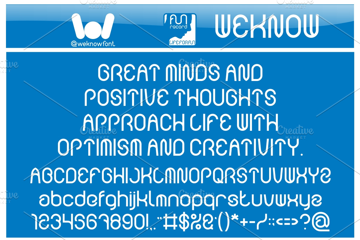 Funrecord Life font, a Font by weknow (Photo 5 of 8)