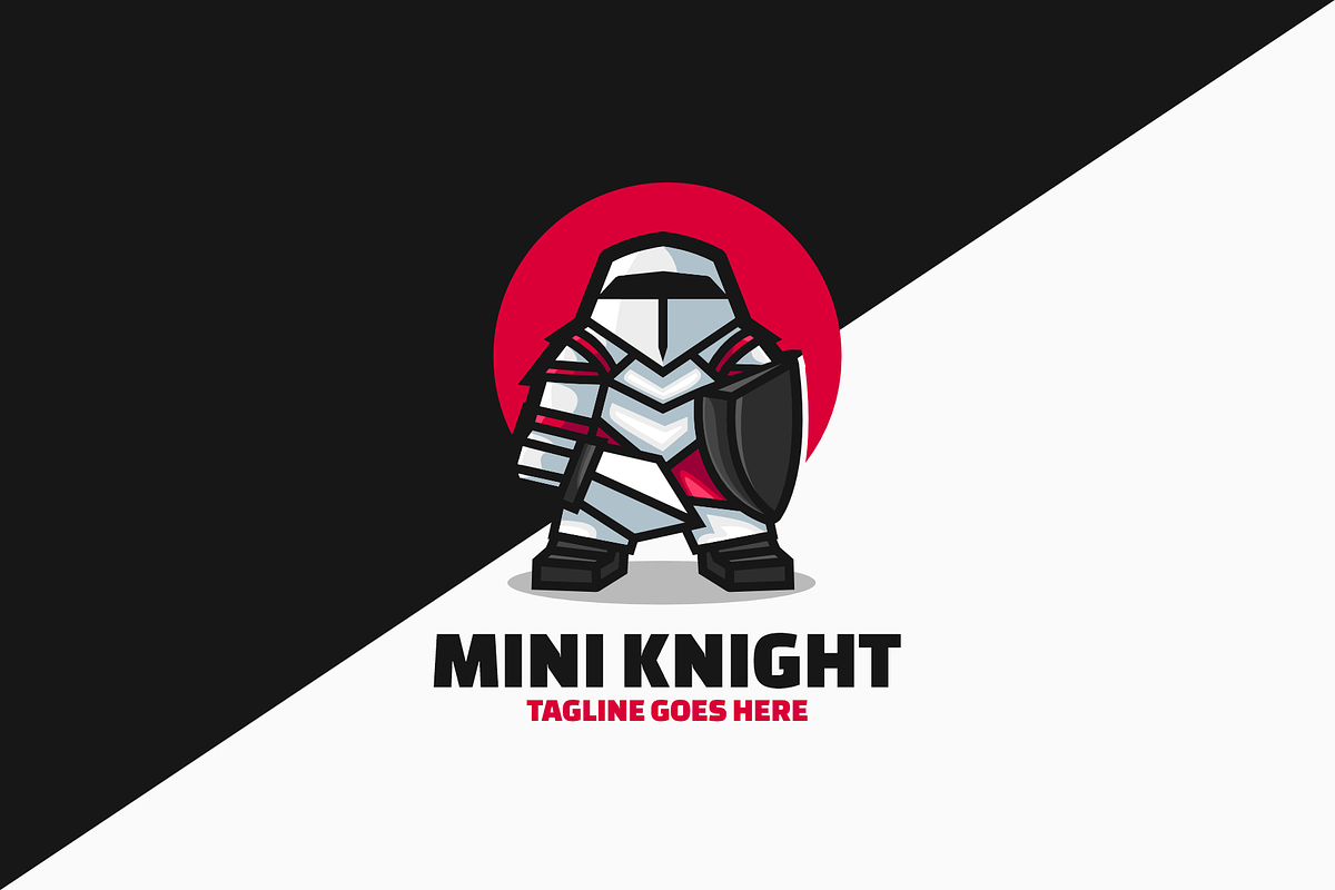 Knight Simple Mascot Logo, a Branding & Logo Template by Artnivora.Std