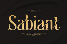 Sabiant – Luxury Ligature Serif Font