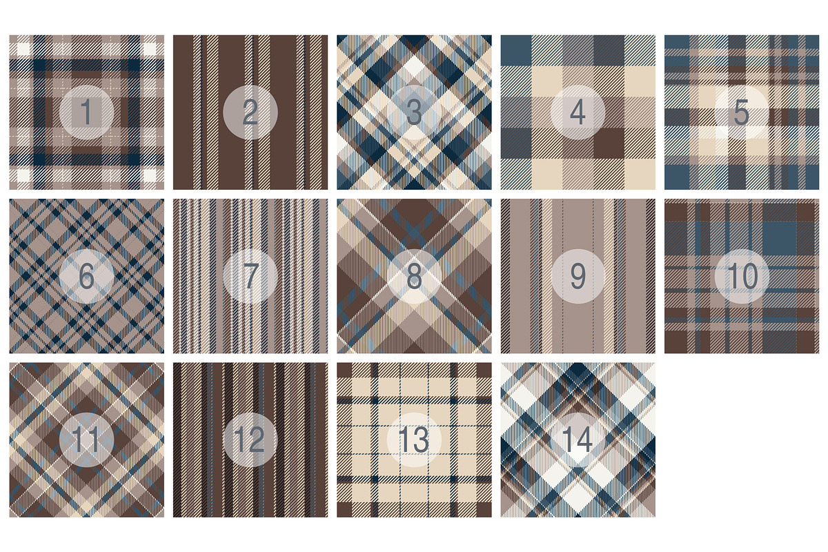 #35 Shirt Plaid Patterns EPS + JPG, a Pattern Graphic by Plaid4You (Photo 2 of 11)
