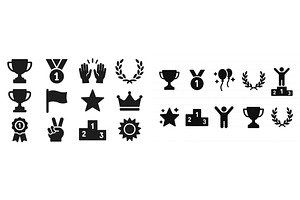 Icons representing achievement, an Object Illustration by ZinetroN